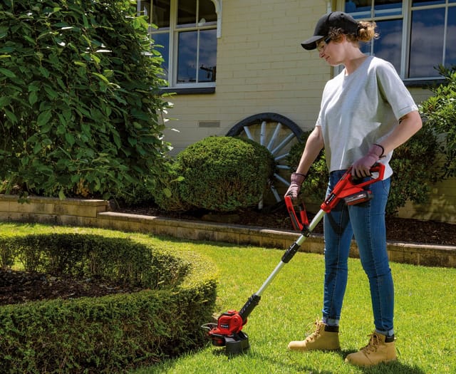 Einhell Akku-Rasentrimmer »GE-CT 18/280 Li« (1x 2,5 Ah), 28 cm Arbeitsbreite Faden, Inkl. Akku und Ladegerät