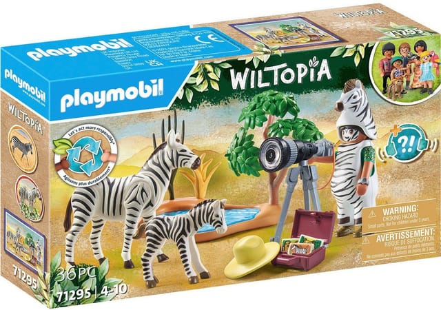 Playmobil® Unterwegs mit der Tierfotografin (71295), Wiltopia Konstruktions-Spielset, (36 St), teilweise aus recyceltem Material, Made in Europe