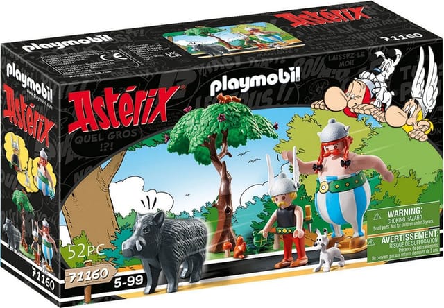 Playmobil® Wildschweinjagd (71160), Asterix Konstruktions-Spielset, (52 St), Made in Europe