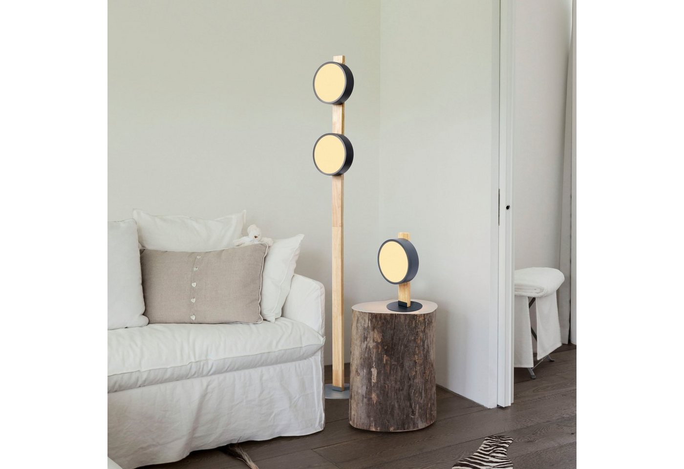 andas LED Stehlampe Fjälla, LED fest integriert, Warmweiß, Treiber tauschbar, Leuchtmittel fest verbaut, 3-stufen schaltbar Bild 3
