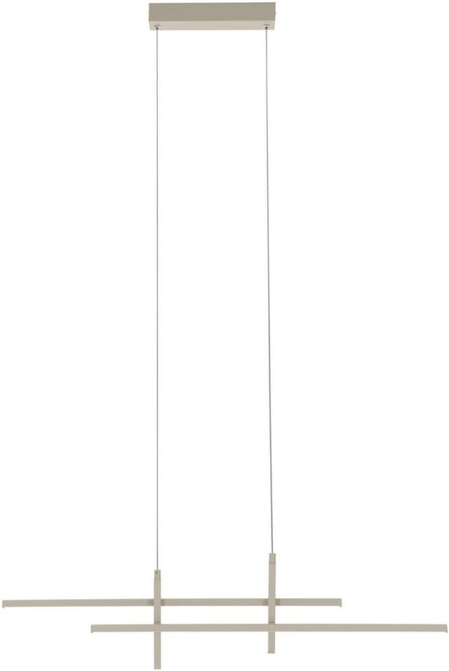 EGLO Hängeleuchte TREPILIANO Pendellampe - Alu, Stahl - LED - 20W - IP20, LED fest integriert, Warmweiß, Hängelampe, Deckenlampe, Wohnzimmer, Esszimmer, L110 x B7 x H120 cm