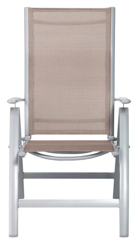 MERXX Gartenstuhl Amalfi (Set, 2 St), 2er Set, Alu/Textil, verstellbar