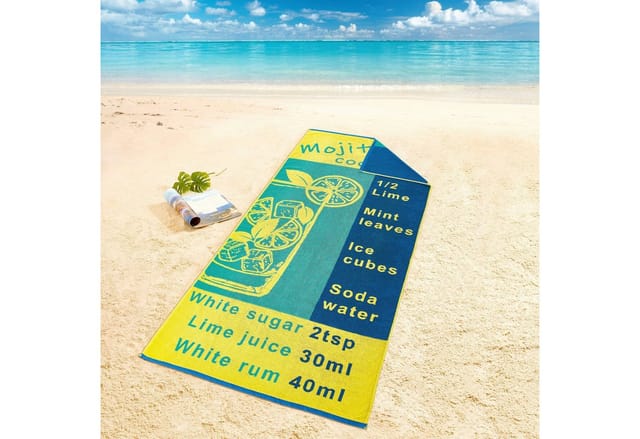 Dyckhoff Strandtuch Mojito, Zwirnfrottee (1-St), 100% Baumwolle