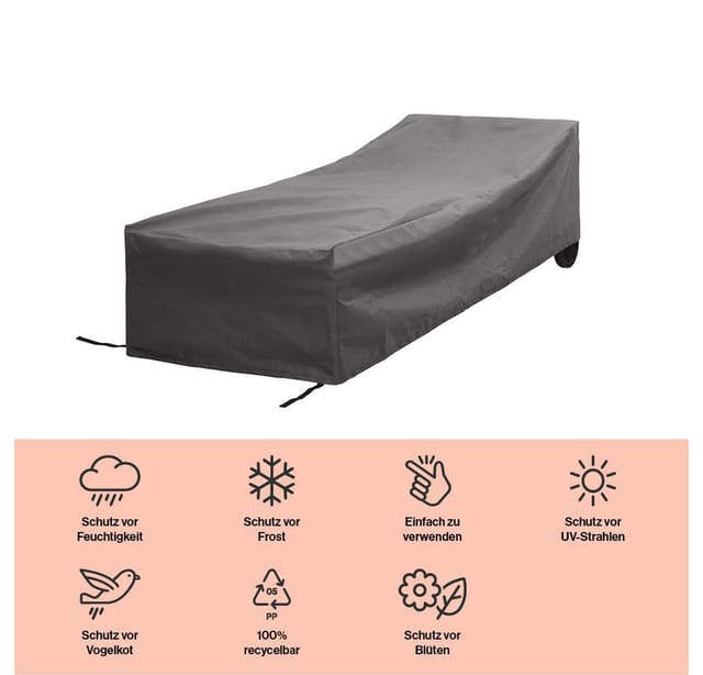 winza outdoor covers Gartenmöbel-Schutzhülle, geeignet für Liegestühle, 200x75x40 cm