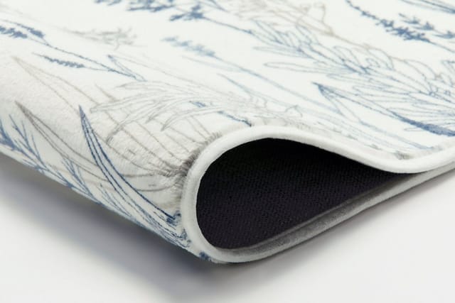 Kleine Wolke Badematte Savannah, Höhe 5 mm, rutschhemmend beschichtet, fußbodenheizungsgeeignet, Polyester, rechteckig, Badteppich, bedruckt, Gräser Design