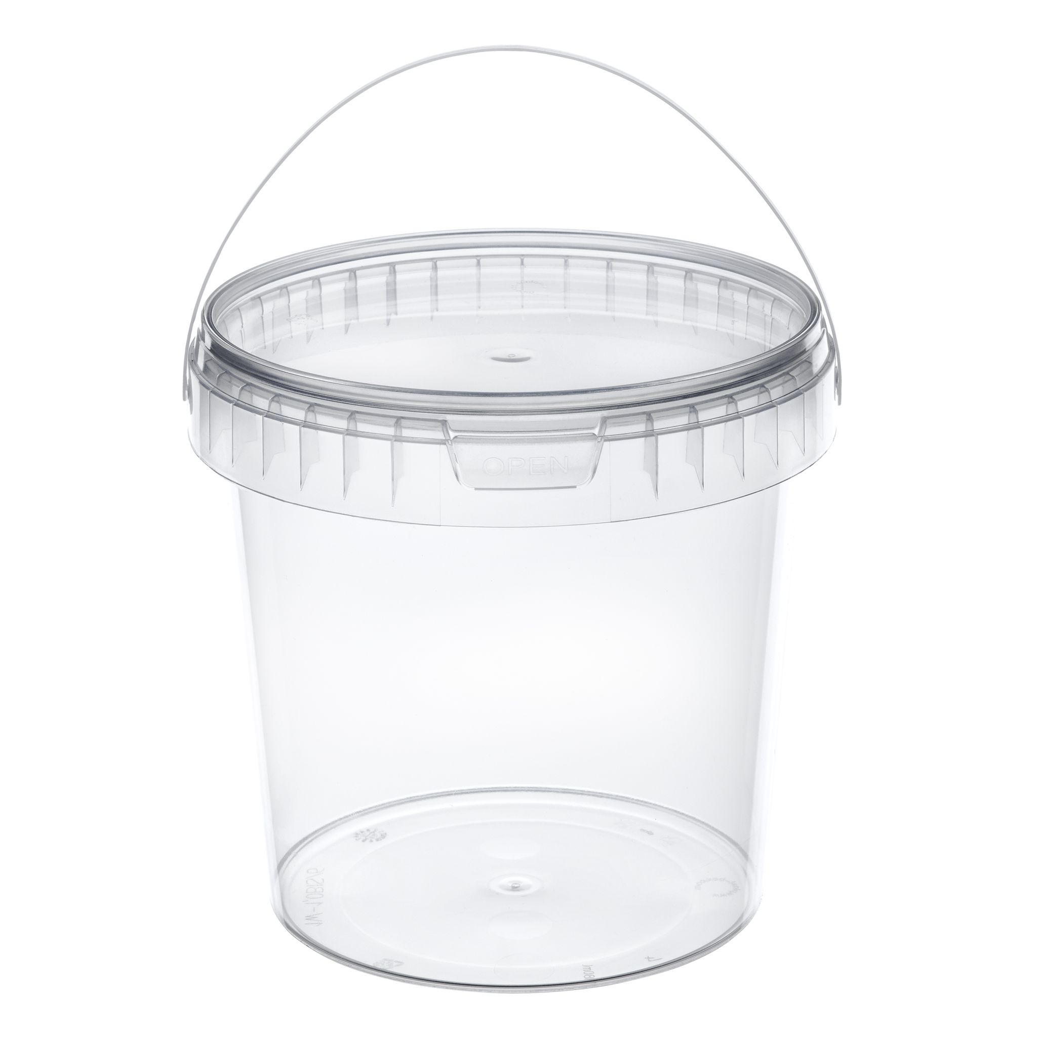 Garronda Eimer Mit Deckel 1 L 1 Stück Gd-0112 Transparent