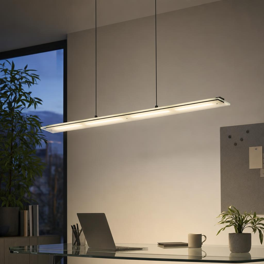 Led Pendelleuchte Höhenverstellbar Touch Dimmbar Cct Memoryfunktion H 150 Cm