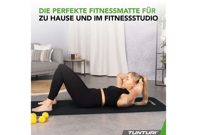 Tunturi Nbr Schwerlast-trainingsmatte Schwarz