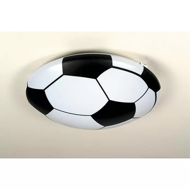 niermann Deckenleuchte Fußball, Kinderlampe, Aus bruchfestem Kunststoff, Kinderzimmer