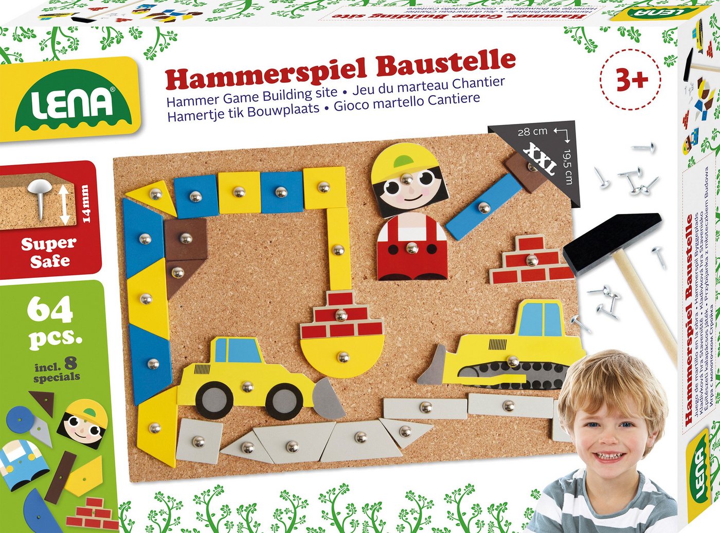Lena® Spiel Hammerspiel Baustelle, Kinderspiel Bild 5