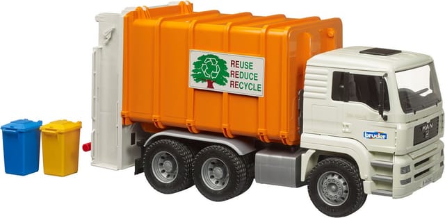 Bruder® Spielzeug-Müllwagen MAN TGA Müll-LKW Hecklader (02772), Made in Europe