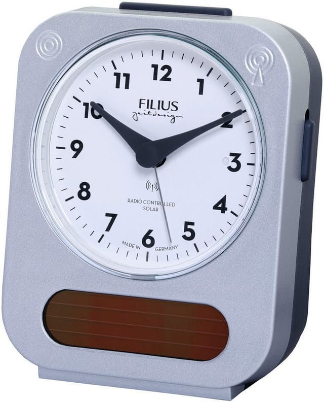 FILIUS zeitdesign Funkwecker Solar, Beleuchtung, Made in Germany, Schlafzimmer