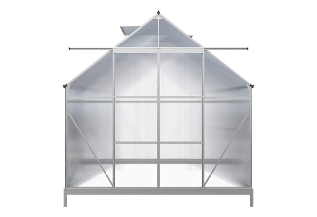 KONIFERA Gewächshaus Valencia, BxTxH: 240 x 248 x 234 cm, 4 mm Wandstärke, Set, mit Fundamentrahmen