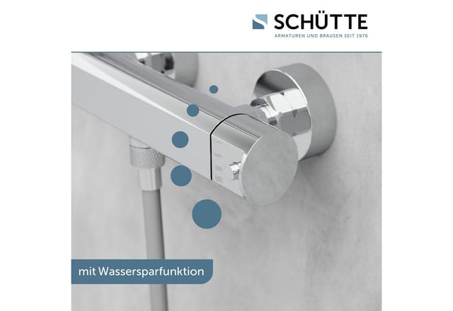 Schütte Brausethermostat VITA wassersparende Eco-Stopp-Funkt., Sicherheitssperre, innovative Kühlung