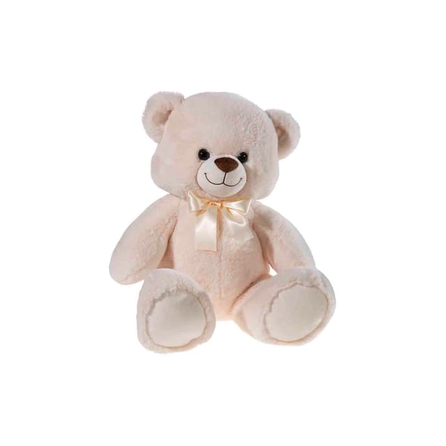 Heunec® Kuscheltier Bär mit Schleife creme, 55 cm, enthält recyceltes Material