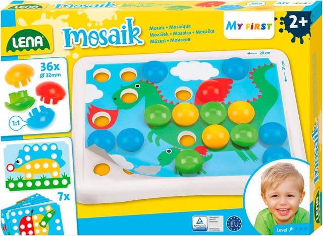 Lena® Kreativset My First Mosaik Tiere, Made in Europe