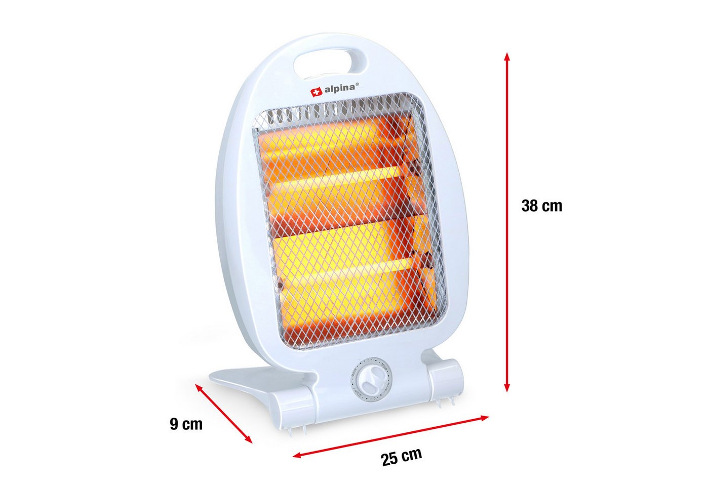 Alpina Elektroheizer Lq001 Halogenheizer 2 Heizstufen 800w Bild 3