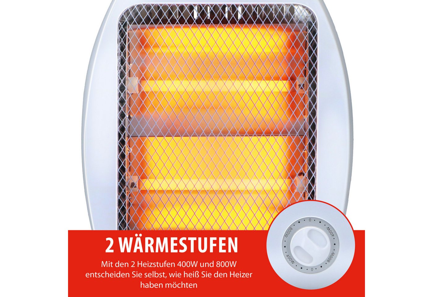 Alpina Elektroheizer Lq001 Halogenheizer 2 Heizstufen 800w Bild 4