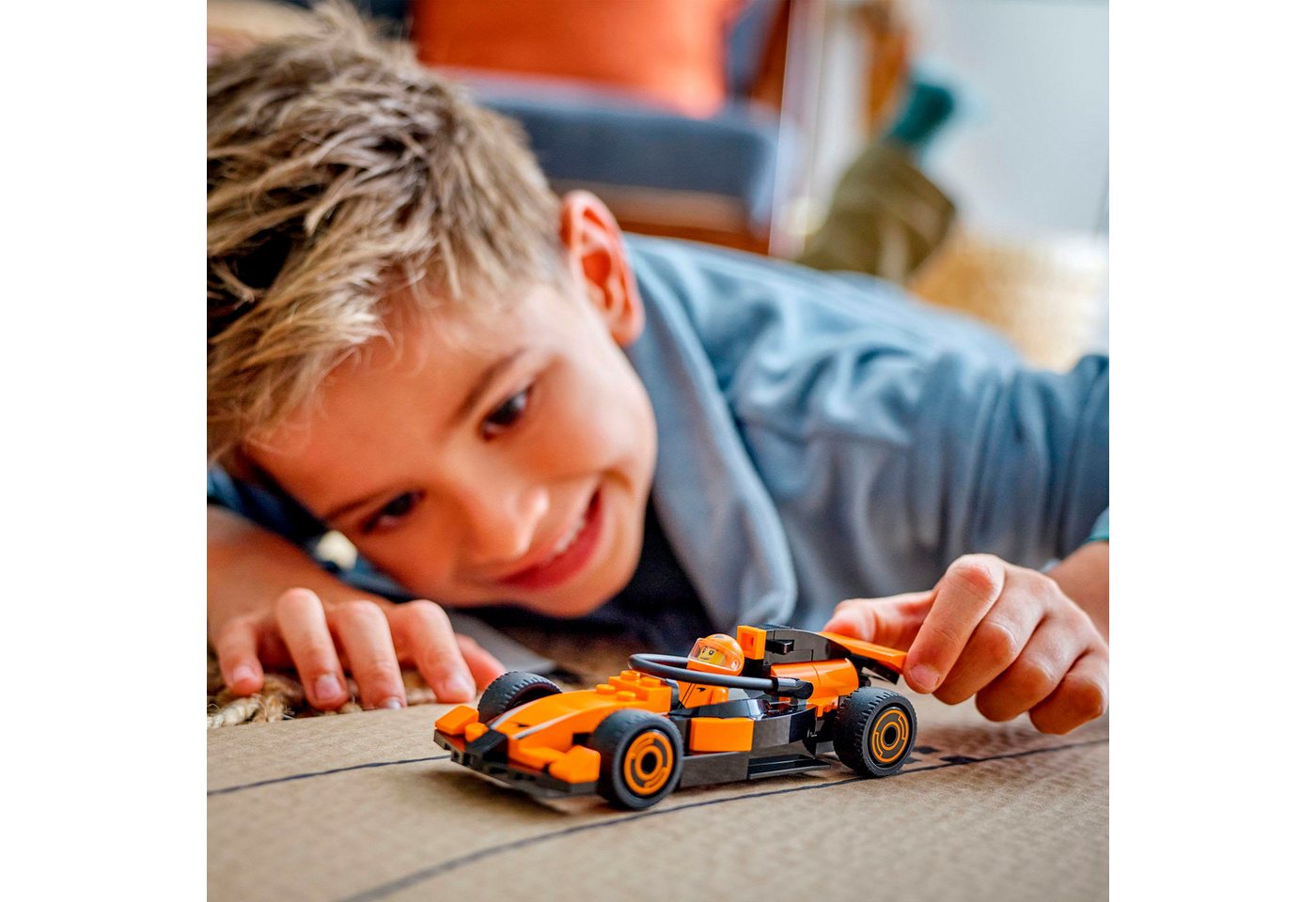 LEGO® F1® Rennfahrer mit McLaren Rennauto (60442), LEGO City Konstruktionsspielsteine, (86 St), Made in Europe Bild 4