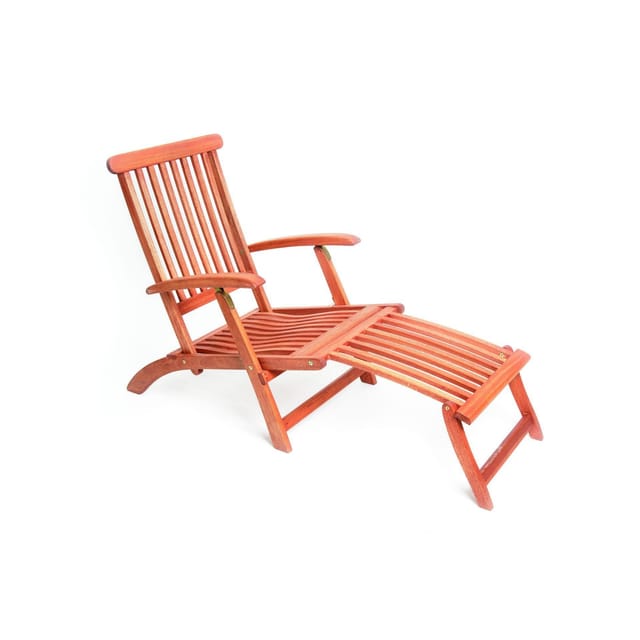 MERXX Gartensessel Deck Chair (1-St), Eukalyptusholz, verstellbar, klappbar