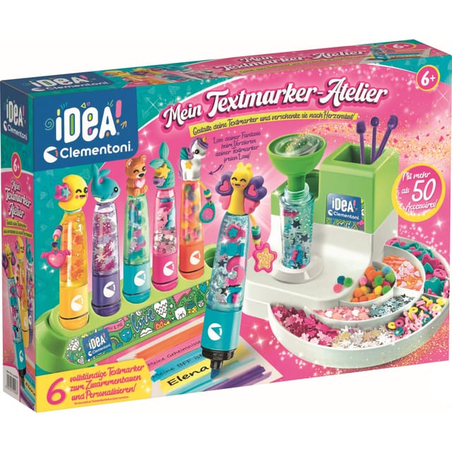 Clementoni® Kreativset Idea, Mein Textmarker-Atelier, Made in Europe
