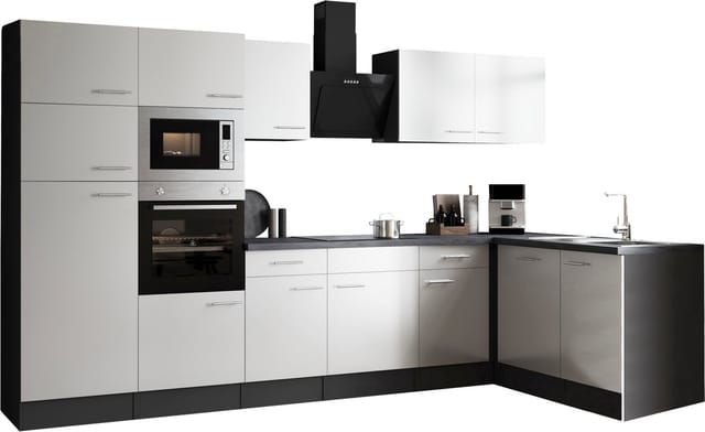 RESPEKTA Winkelküche Oliver, Breite 340 cm, 90 cm Arbeitshöhe, in exklusiver Konfiguration für OTTO