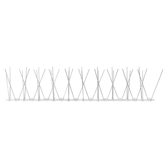 SCHELLENBERG Taubenspikes Taubenabwehr-Set Plus, 50x2x0,6 cm, Vogelabwehr aus Edelstahl, 11 cm lange Spikes