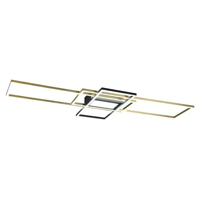 TRIO Leuchten LED Deckenleuchte Irvine, Dimmfunktion, Memoryfunktion, LED fest integriert, Farbwechsler, warmweiß - kaltweiß, Deckenlampe mit Fernbedienung, Lichtfarbe einstellbar, dimmbar, Memory