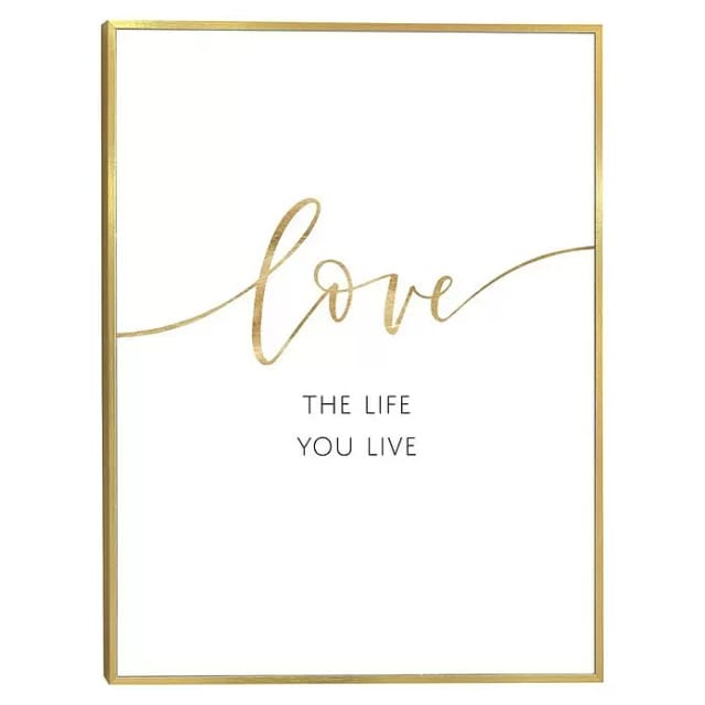 Reinders! Bild mit Rahmen Life is Love