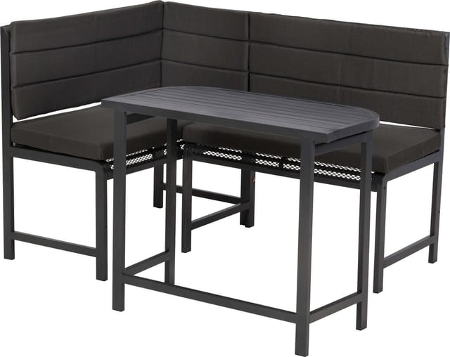 MERXX Eckbankgruppe Elos, (Set, 3-tlg), inkl. 1 Eckbank, 1 Auflagen Set, 1 Klappentisch
