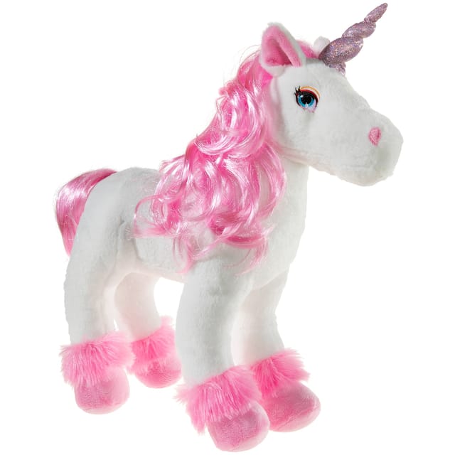 Heunec® Kuscheltier Einhorn mit Puppenhaar 40 cm