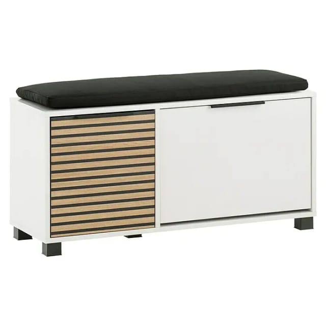 Schildmeyer Schuhschrank Loft, Breite 98 cm Front mit Akustikprint, inklusive Dekokissen