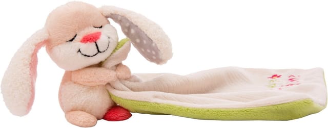 Nici Schmusetuch My First NICI, Schmusetuch mit Kuscheltier Hase, Kuschelige Träume, mit aufgestickter Botschaft