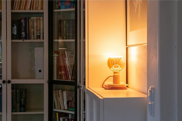 SEGULA LED-Leuchtmittel LED Floating Globe 125 smokey grau, E27, Warmweiß, dimmbar, E27, Floating Globe 125 smokey grau
