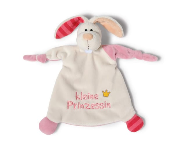 Nici Schmusetuch My First NICI Kollektion, Hase Tilli, Kleine Prinzessin, mit aufgestickten Augen