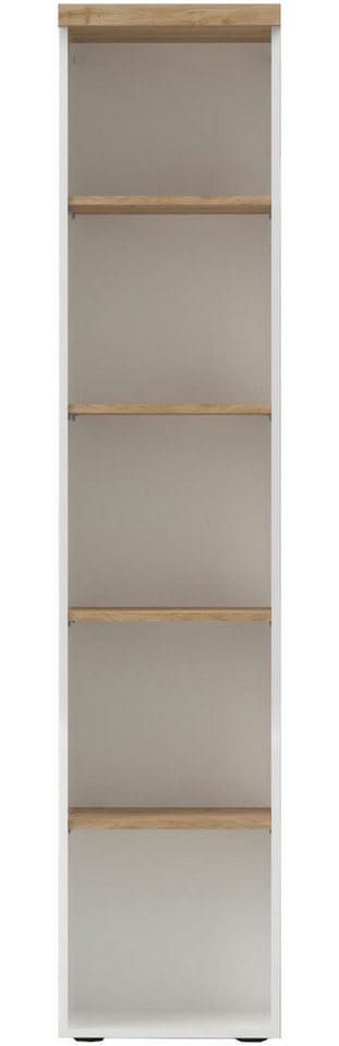 Home affaire Aktenregal Easy, Bücherregal, Standregal, für Büro und Zuhause, Anti-Kipp-Schutz, Top 38 mm stark, 4 Böden, B/H 41/191 cm