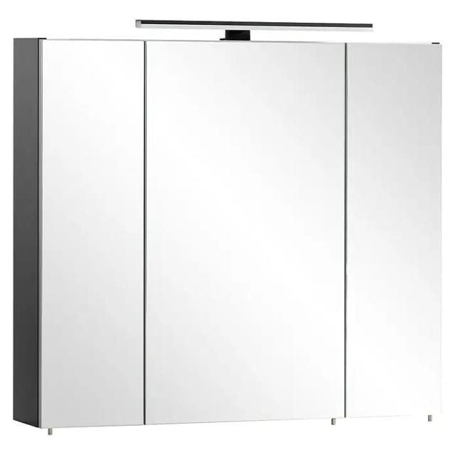 Schildmeyer Badezimmerspiegelschrank Malte Breite 80,0 cm Mit LED-Leuchte und Schalterbox, Scharniere mit Softclose-Funktion