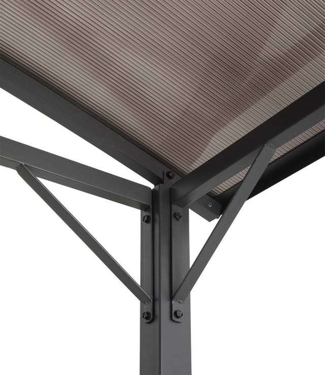 KONIFERA Grillpavillon Roma, Außenmaße BxT: 245x150 cm, Stahlgestell, Polycarbonat-Dachplatten