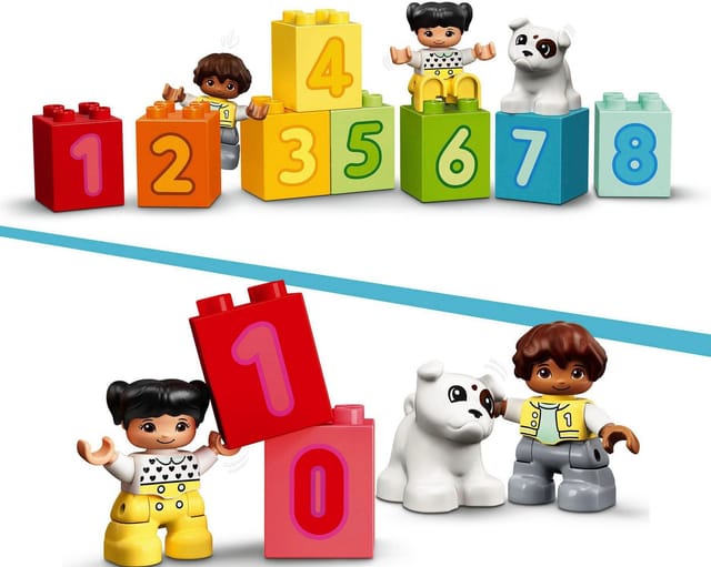 LEGO® Zahlenzug – Zählen lernen (10954), LEGO® DUPLO® Creative Play Konstruktionsspielsteine, (23 St)