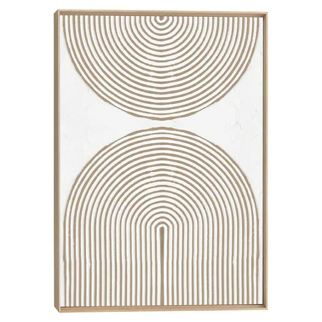 Reinders! Wandbild Reliefbögen, Wohnzimmer - Beige - MDF - Abstrakt - 50x70 cm