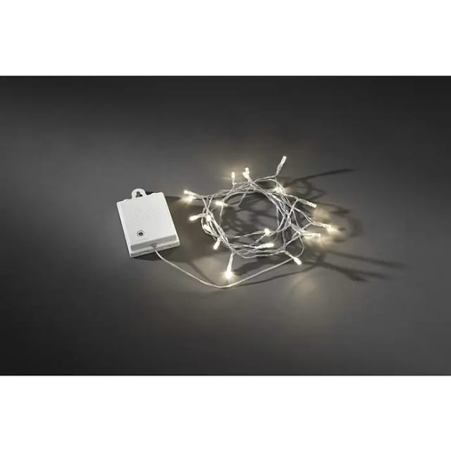 KONSTSMIDE LED-Lichterkette Weihnachtsdeko aussen, für den Außenbereich, 80 warmweiße Dioden, transparentes Kabel