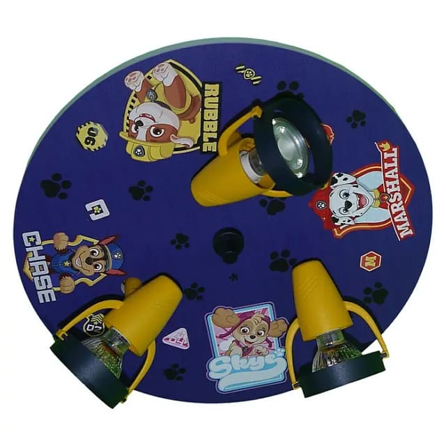 niermann Deckenleuchte Strahler Paw Patrol - Pawsitive Pups, Kinderzimmer, Kinderlampe