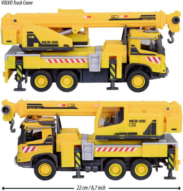 majORETTE Spielzeug-Kran Volvo FMX Truck Crane