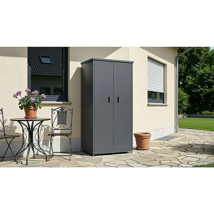 weka Geräteschrank Gary 2 Metall pulverbeschichtet, BxTxH: 90x65x186 cm
