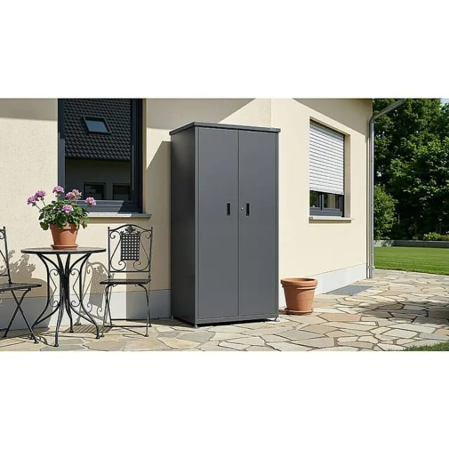 weka Geräteschrank Gary 2 Metall pulverbeschichtet, BxTxH: 90x65x186 cm