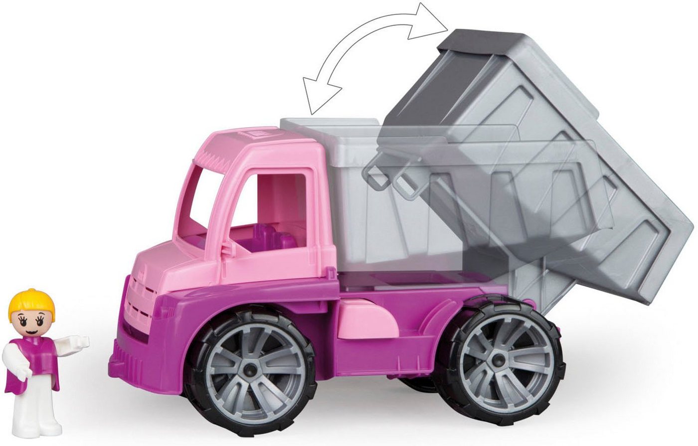 Lena® Spielzeug-Kipper TRUXX, rosa, inklusive Spielfigur, Made in Europe Bild 2