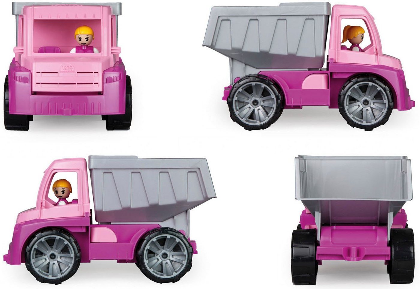 Lena® Spielzeug-Kipper TRUXX, rosa, inklusive Spielfigur, Made in Europe Bild 3