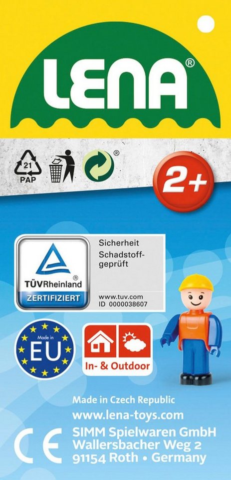 Lena® Spielzeug-Kipper TRUXX, rosa, inklusive Spielfigur, Made in Europe Bild 5
