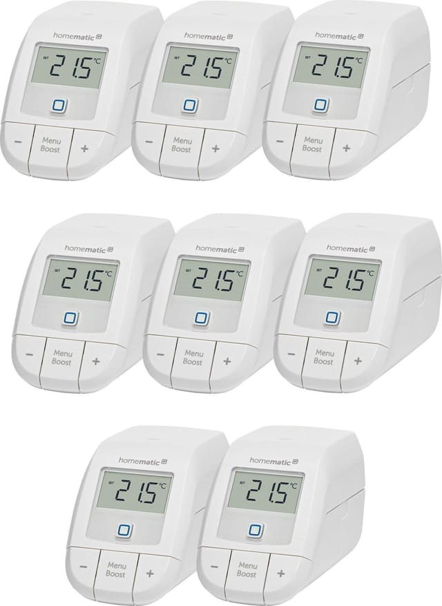Homematic IP Heizkörperthermostat 8er Set Heizkörperthermostat basic, (8 St)