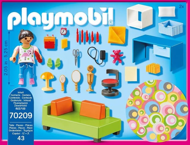 Playmobil® Jugendzimmer (70209), Dollhouse Konstruktions-Spielset, (43 St), Made in Germany